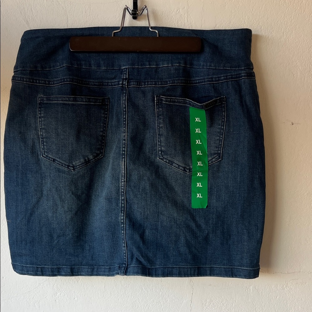 Dark Blue Denim Skort - Picture 2 of 5